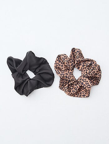 Set di 2 elastici per capelli satinati