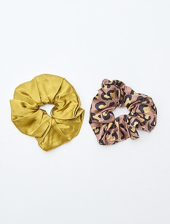 Set di 2 elastici per capelli satinati