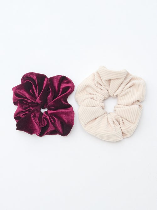 Set di 2 elastici per capelli satinati - Kiabi