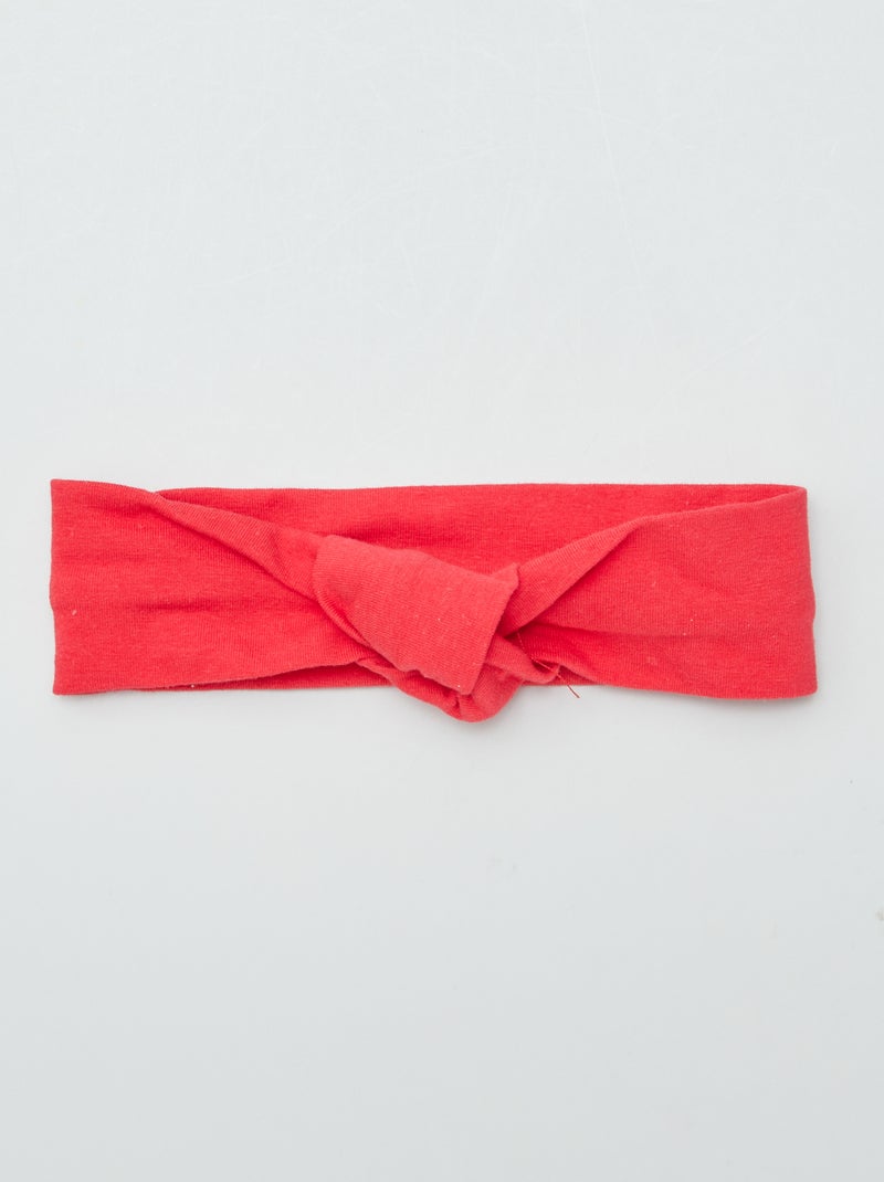 Set di 2 fasce con fiocco ROSSO - Kiabi