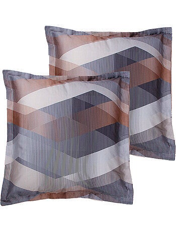Set di 2 federe raso di cotone