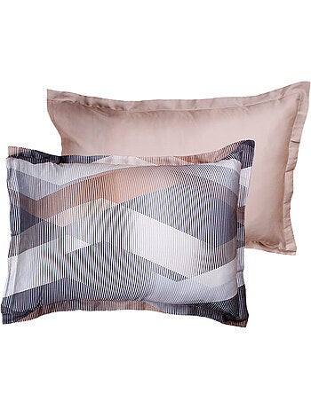 Set di 2 federe raso di cotone