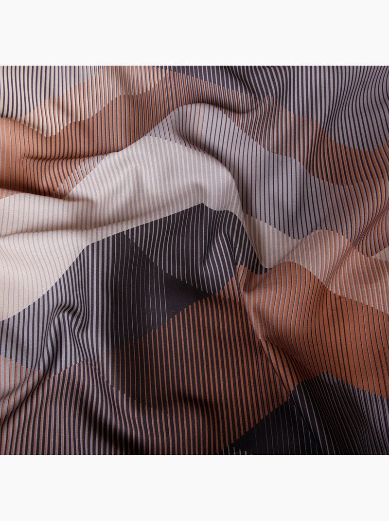 Set di 2 federe raso di cotone Beige grigio - Kiabi