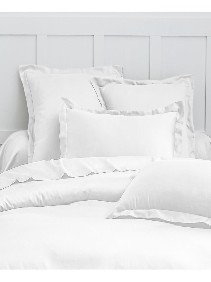 Set di 2 federe raso di cotone Bianco - Kiabi