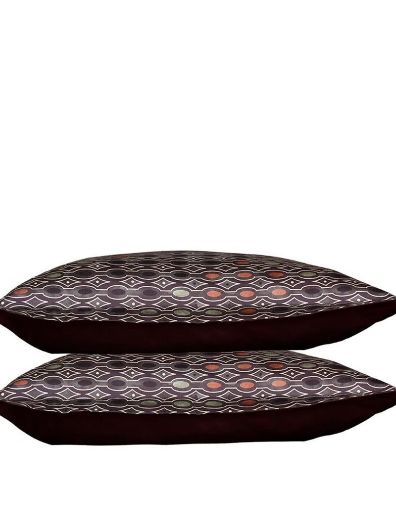 Set di 2 federe raso di cotone Blu marino - Kiabi
