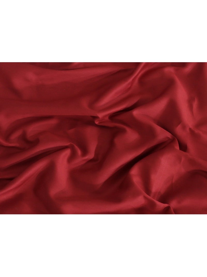 Set di 2 federe raso di cotone Bordeaux - Kiabi