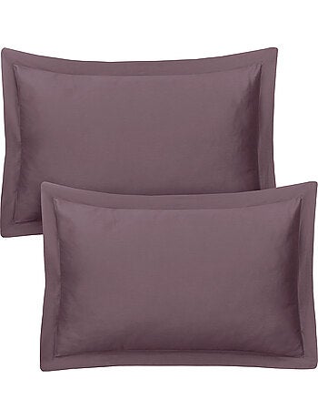 Set di 2 federe raso di cotone