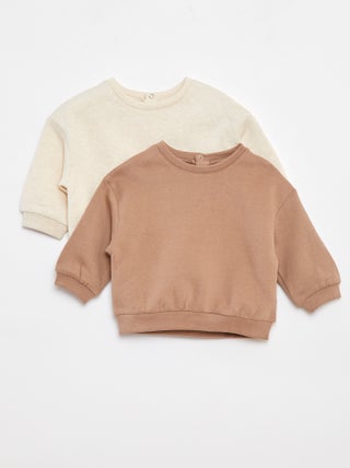 Set di 2 felpe a tinta unita oversize