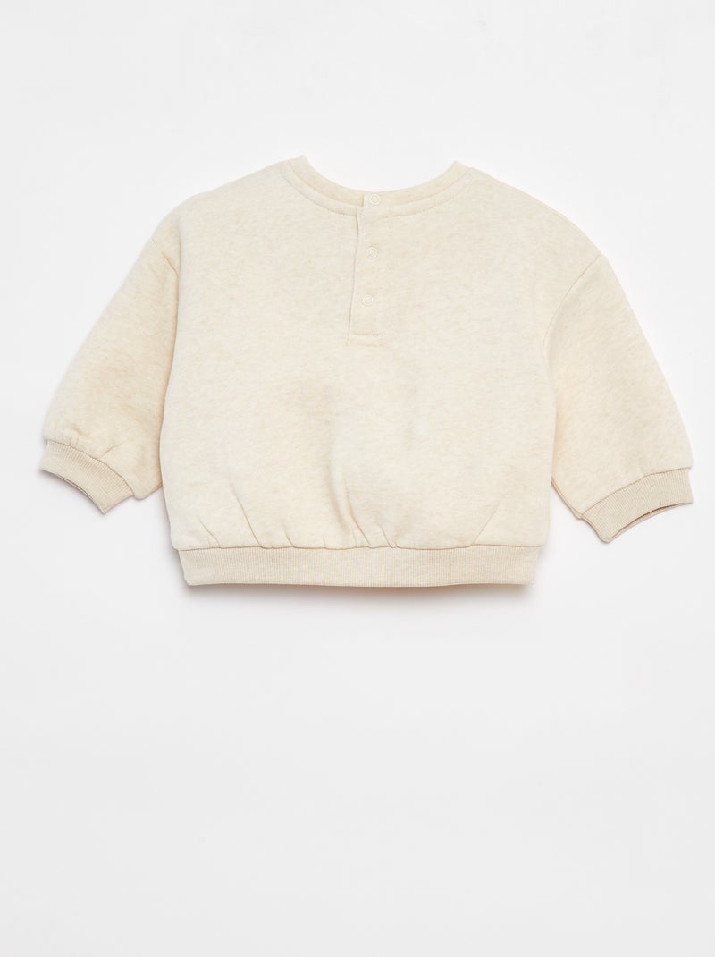 Set di 2 felpe a tinta unita oversize Beige - Kiabi