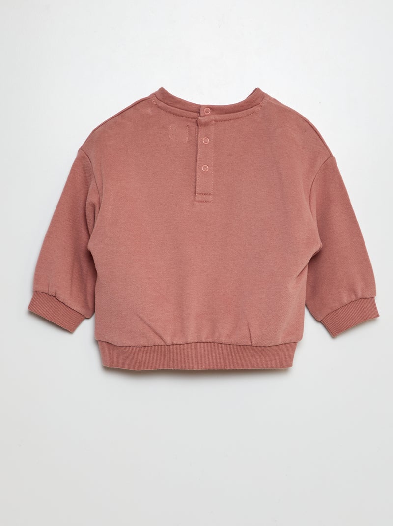 Set di 2 felpe a tinta unita oversize ROSA - Kiabi