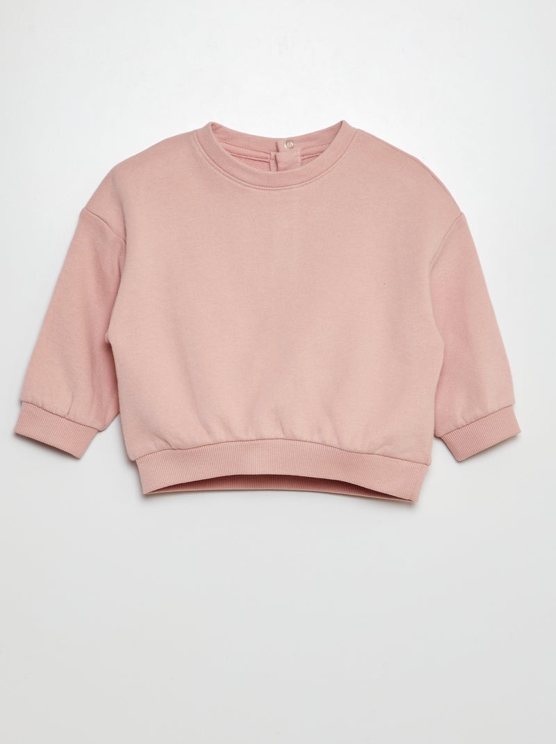 Set di 2 felpe a tinta unita oversize ROSA - Kiabi