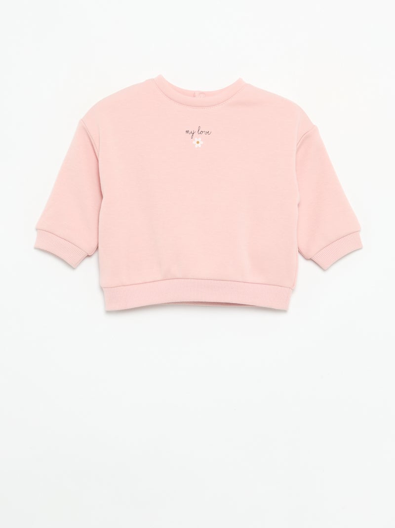 Set di 2 felpe a tinta unita Rosa - Kiabi