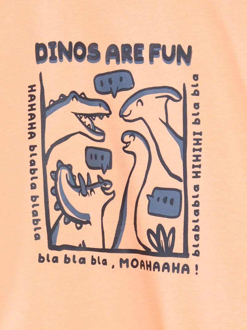 Set di 2 felpe con scollo tondo ARANCIONE - Kiabi