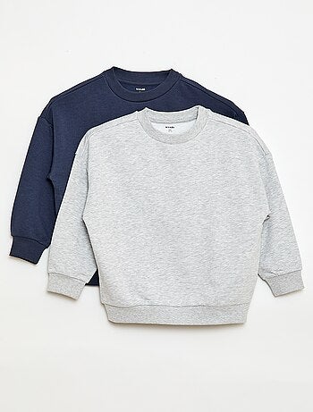 Set di 2 felpe french terry in cotone