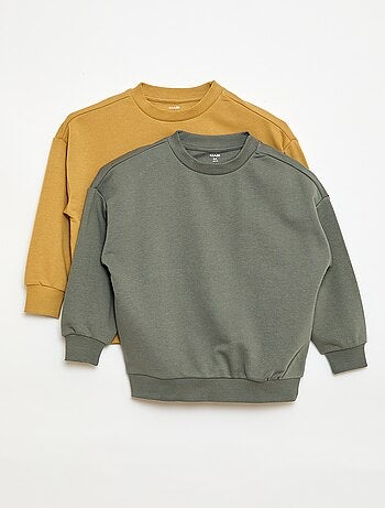 Set di 2 felpe french terry in cotone