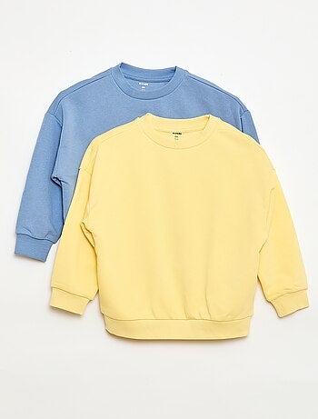 Set di 2 felpe french terry in cotone