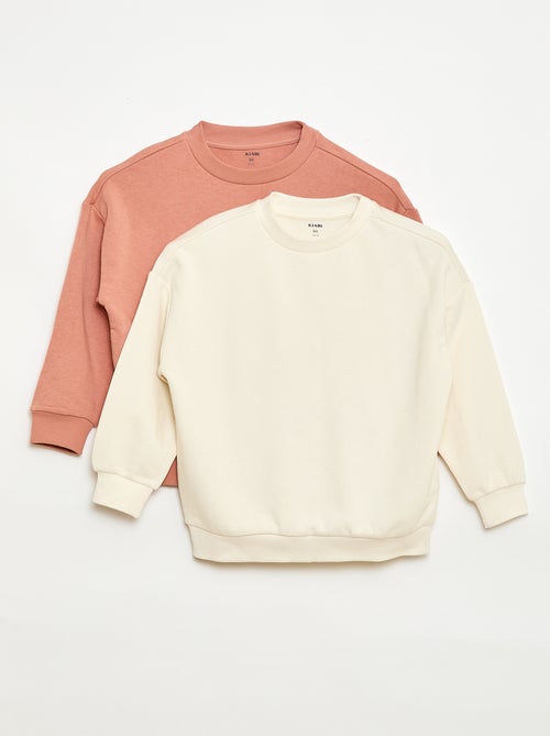 Set di 2 felpe french terry in cotone - Kiabi