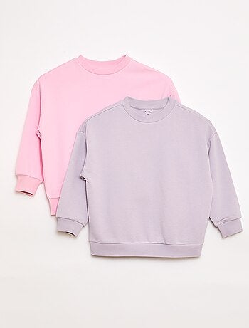 Set di 2 felpe french terry in cotone