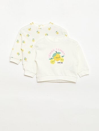 Set di 2 felpe in mollettone leggero (French Terry) - 2 pezzi