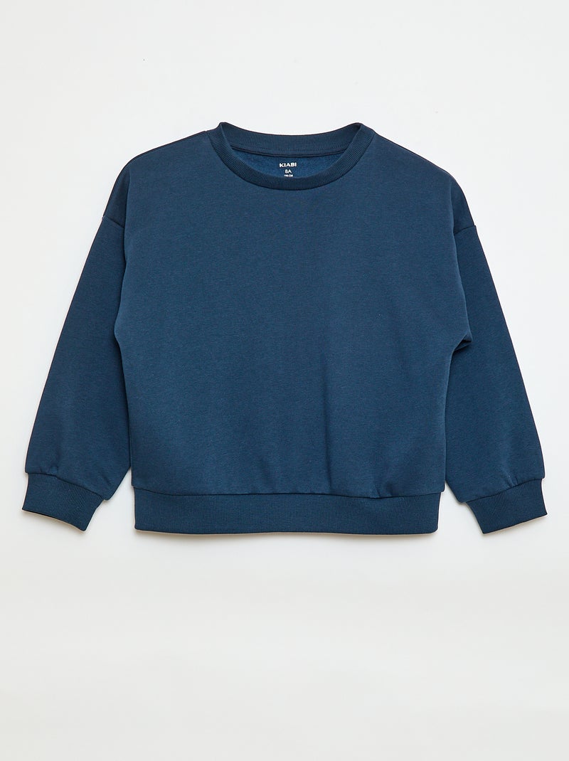 Set di 2 felpe tinta unita in tessuto felpato Beige - Kiabi