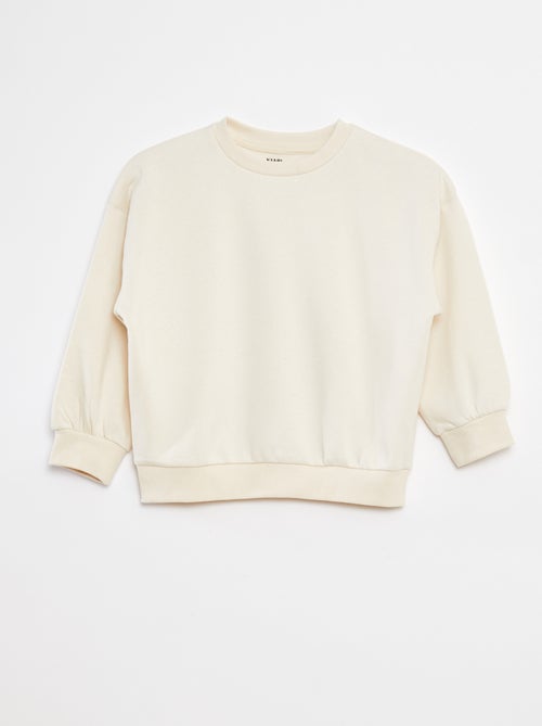 Set di 2 felpe tinta unita in tessuto felpato - Kiabi