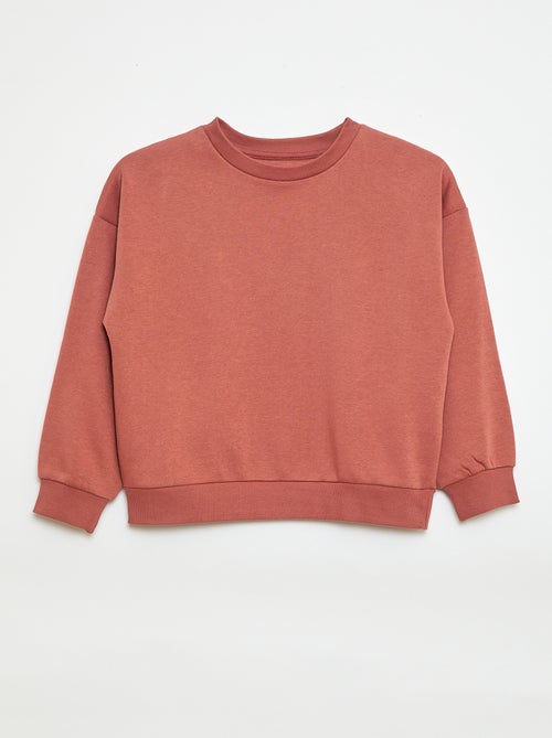 Set di 2 felpe tinta unita in tessuto felpato - Kiabi