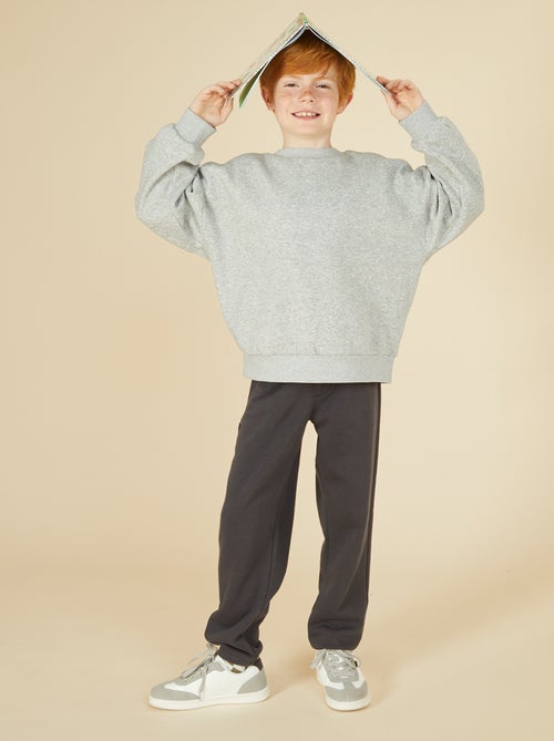 Set di 2 felpe tinta unita in tessuto felpato - Kiabi