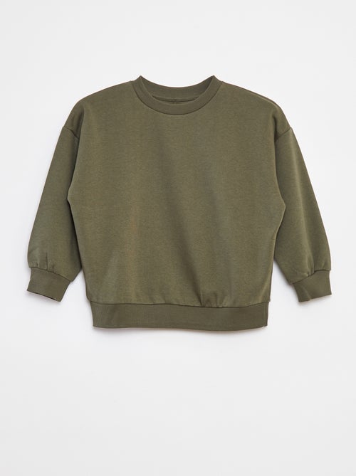 Set di 2 felpe tinta unita in tessuto felpato - Kiabi