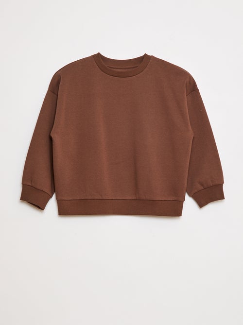 Set di 2 felpe tinta unita in tessuto felpato - Kiabi