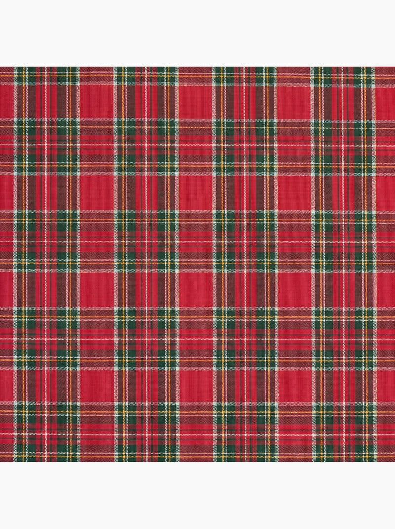 Set di 2 fodere per cuscino natalizie in cotone, filo dorato in rilievo, motivo tartan - gamusi Rosso - Kiabi