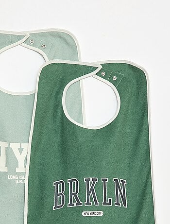 Set di 2 grandi bavaglini in spugna - collezione facile da indossare