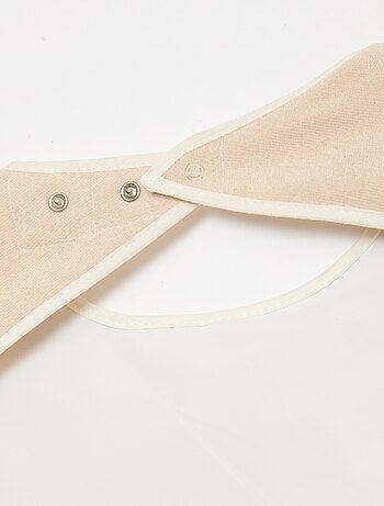 Set di 2 grandi bavaglini in spugna - collezione facile da indossare