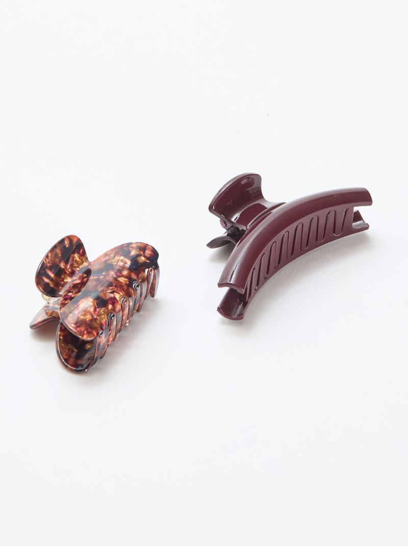 Set di 2 grandi mollette Rosso - Kiabi