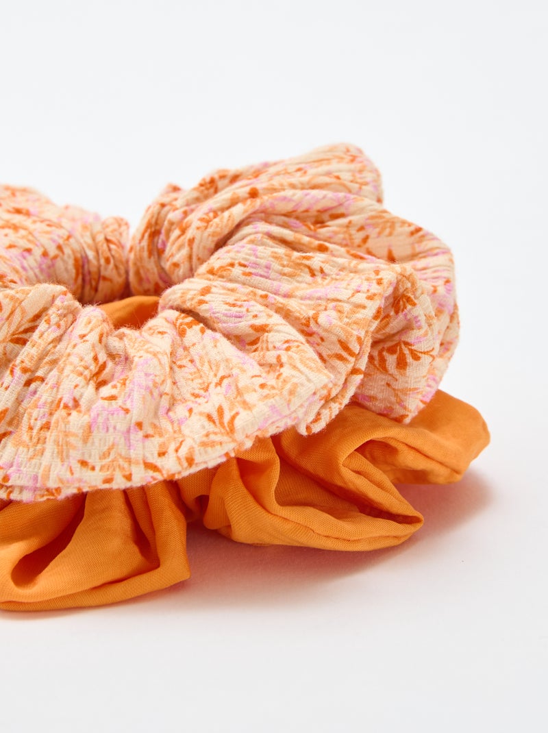 Set di 2 grandi scrunchie Arancione - Kiabi