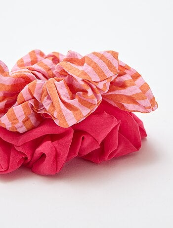 Set di 2 grandi scrunchie