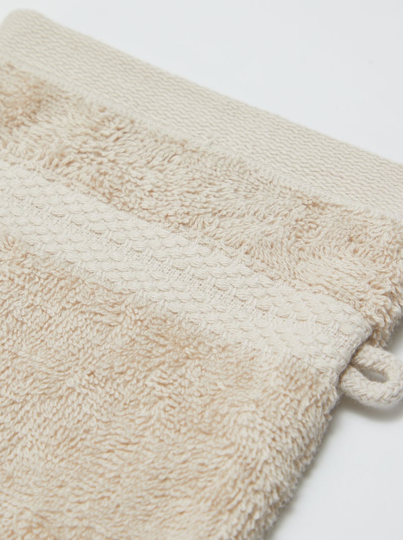 Set di 2 guanti da bagno - Kiabi Home BEIGE - Kiabi