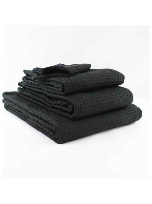 Set di 2 guanti da bagno a nido d'ape WEEK END - Kiabi Set di 2 guanti da bagno a nido d'ape WEEK END - Kiabi