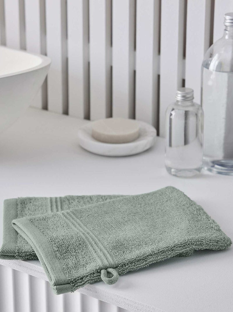 Set di 2 guanti da bagno BEIGE - Kiabi