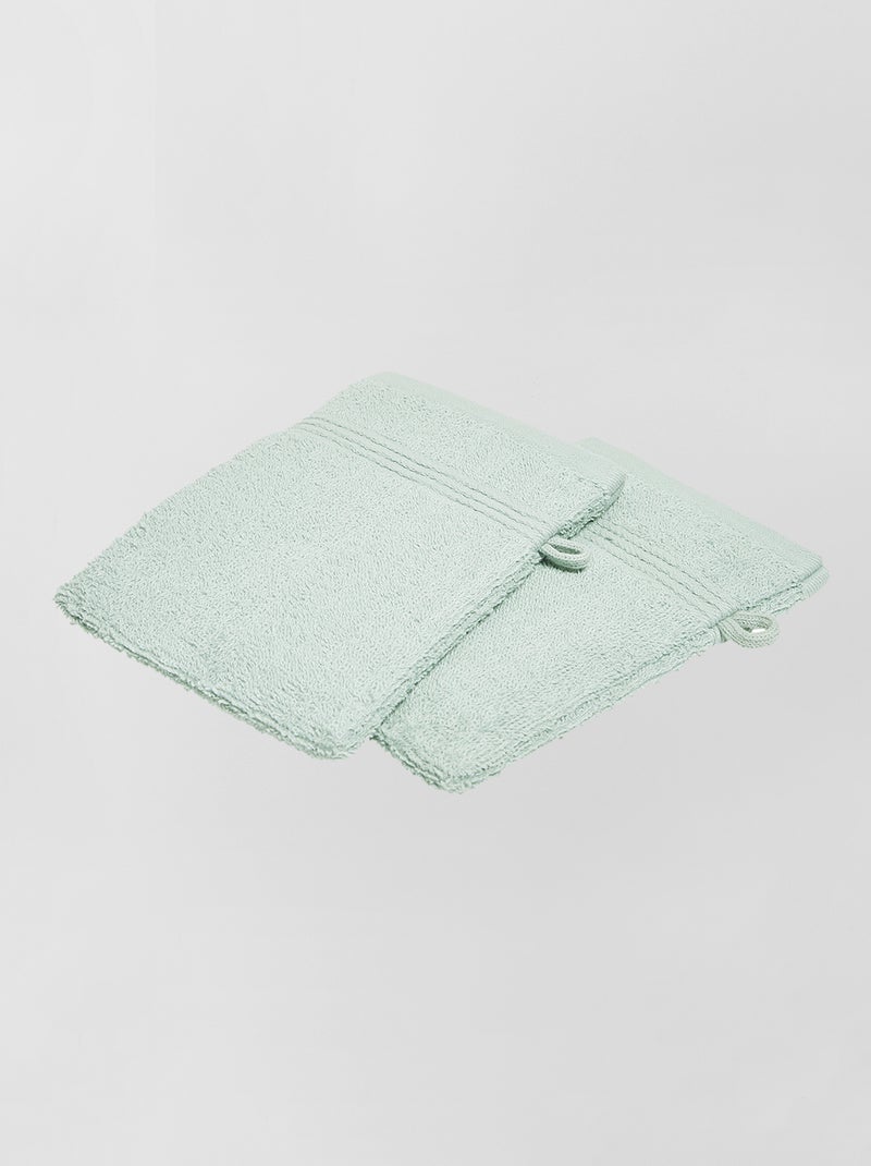 Set di 2 guanti da bagno BEIGE - Kiabi