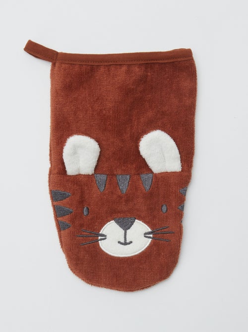 Set di 2 guanti da bagno con decorazione - Kiabi