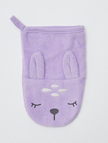 Set di 2 guanti da bagno con decorazione