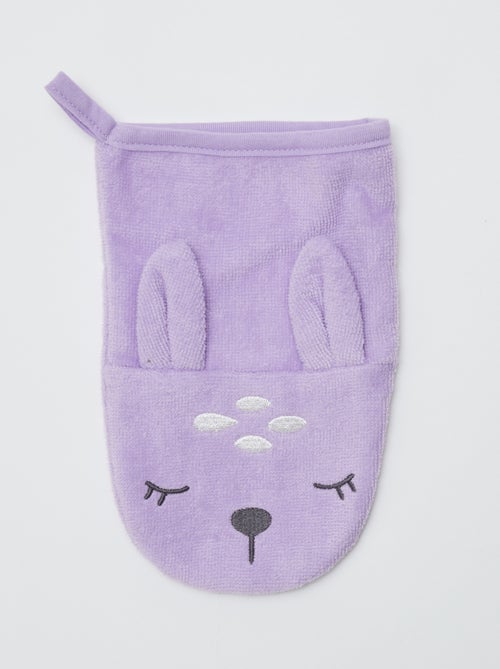 Set di 2 guanti da bagno con decorazione - Kiabi