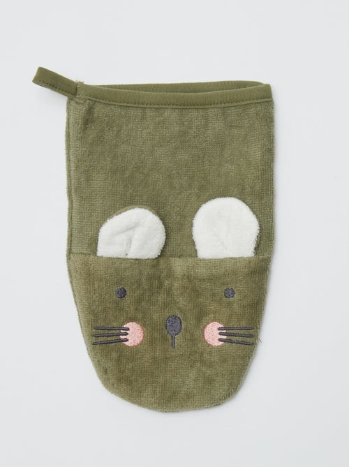 Set di 2 guanti da bagno con decorazione - Kiabi