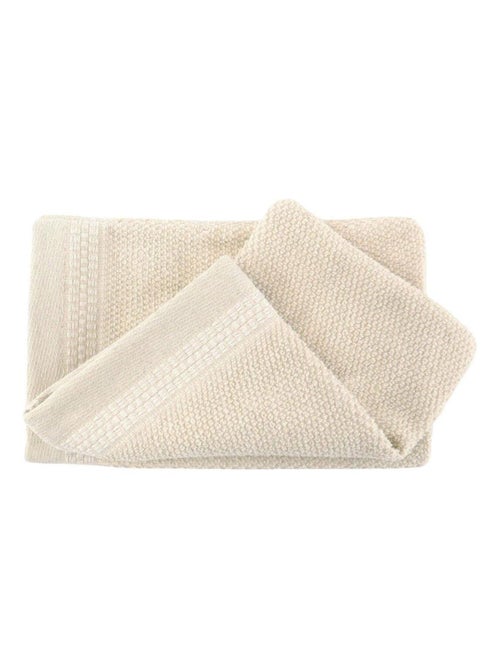 Set di 2 guanti da bagno cotone lino spugna LINA - Kiabi Set di 2 guanti da bagno cotone lino spugna LINA - Kiabi