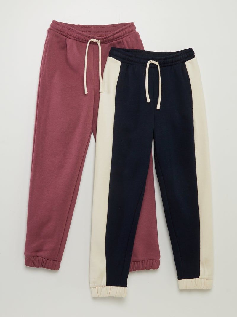 Set di 2 joggers ROSA - Kiabi