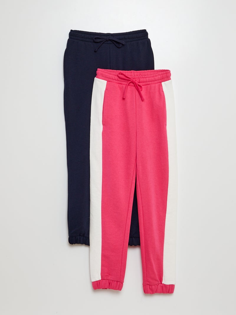 Set di 2 joggers ROSA - Kiabi