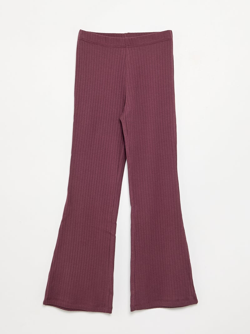 Set di 2 leggings - 1 tinta unita + 1 stampato Nero - Kiabi