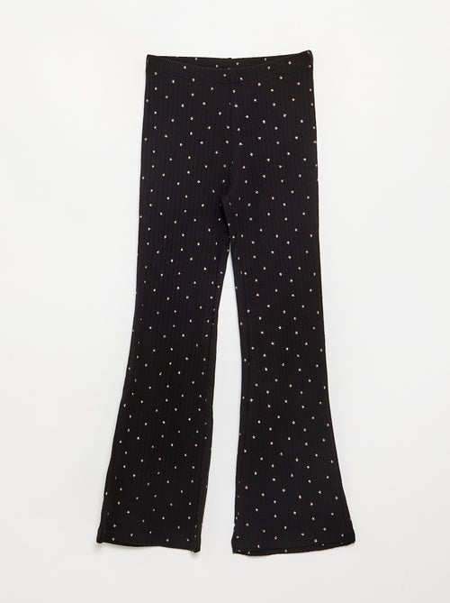 Set di 2 leggings - 1 tinta unita + 1 stampato - Kiabi Set di 2 leggings - 1 tinta unita + 1 stampato - Kiabi