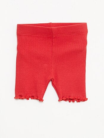 Set di 2 leggings a coste