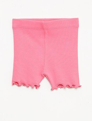 Set di 2 leggings a coste